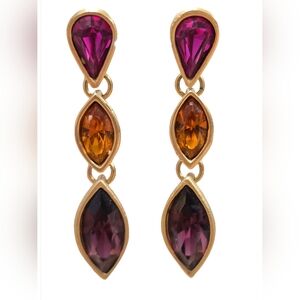 Vintage Yves Saint Laurent (YSL) Drop Earrings with CoA